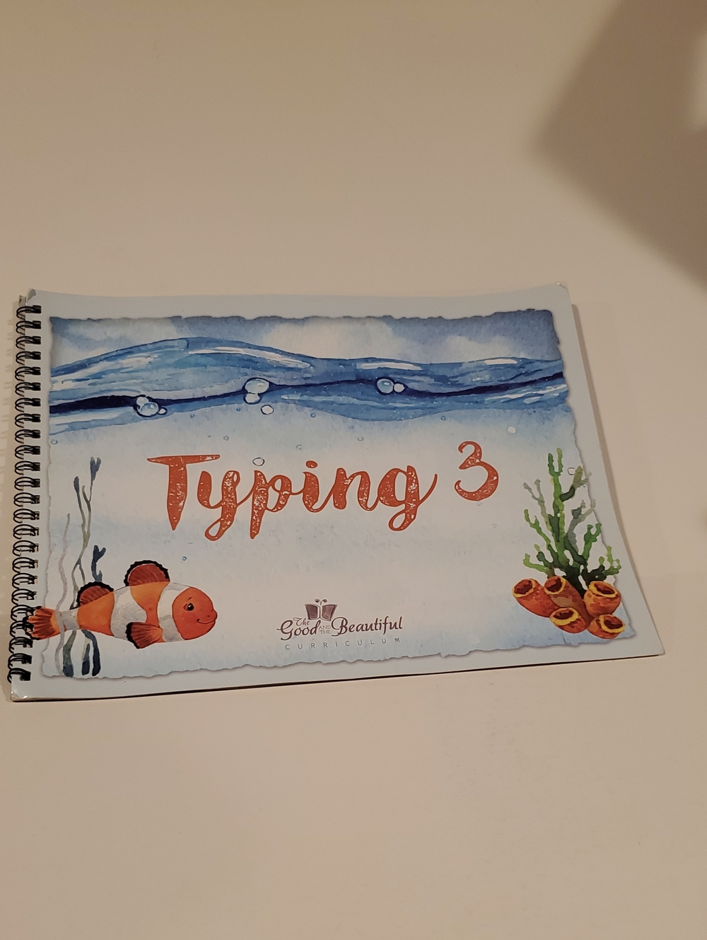 The Good And The Beautiful Typing 3 Spiral book Preowned